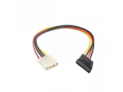 Захранващ кабел Molex 4 Pin to SATA Power Cable 10 cm